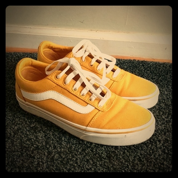 low top vans yellow